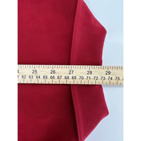 Womens Appleseeds Top Size Large Red Long Sleeve Button Up - Picture 15 of 16